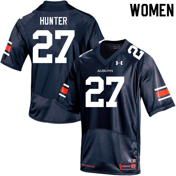 Women's Auburn Tigers #27 Jarquez Hunter Navy 2021 College Stitched Football Jersey